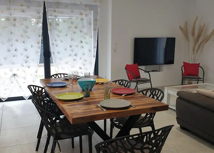 Palmeraie - Piscine Privee Et Boulodrome * 圣让-德蒙